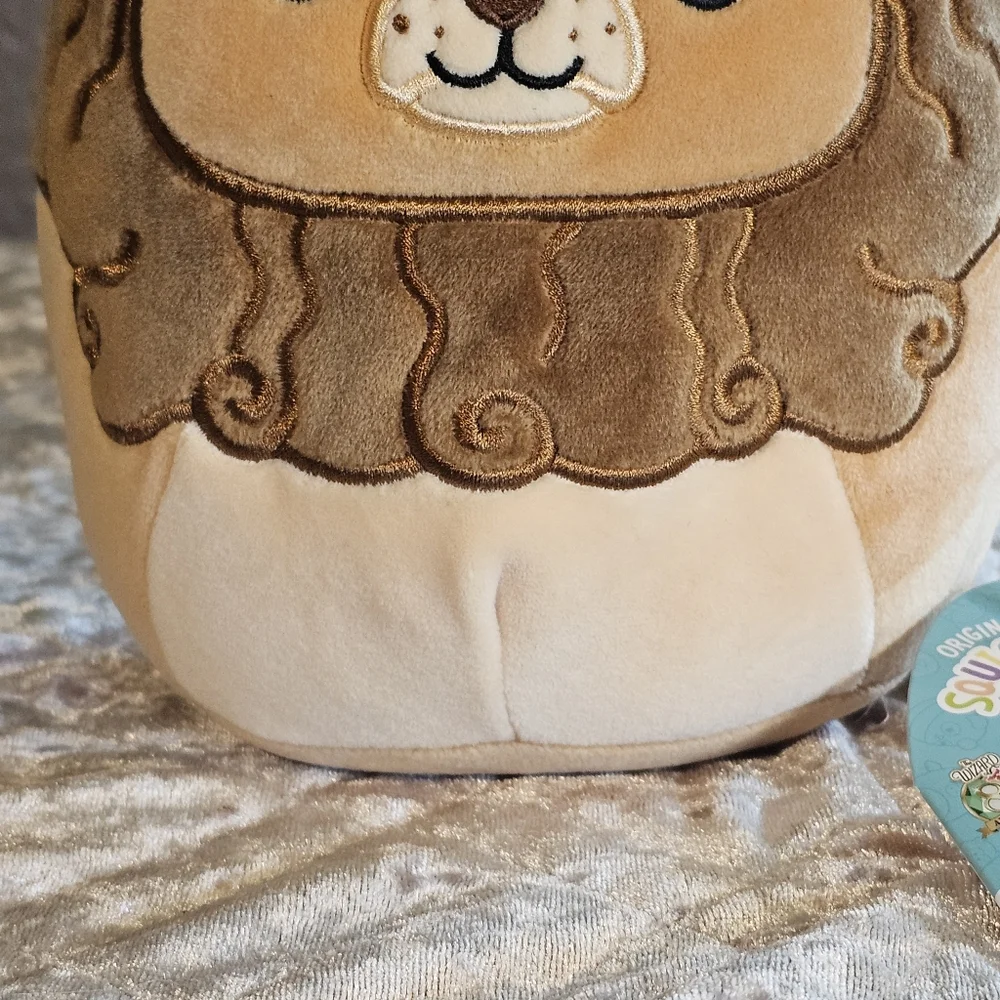 Squishmallows Brown and Cream Plush Lion Toy